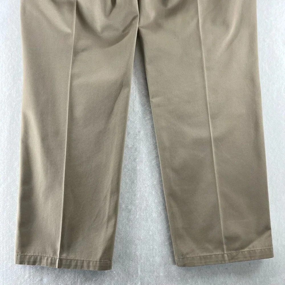 Dockers Pants Men 40x30 Chino Straight Fit Flat Front Stretch Twill Cotton Beige - Picture 6 of 11